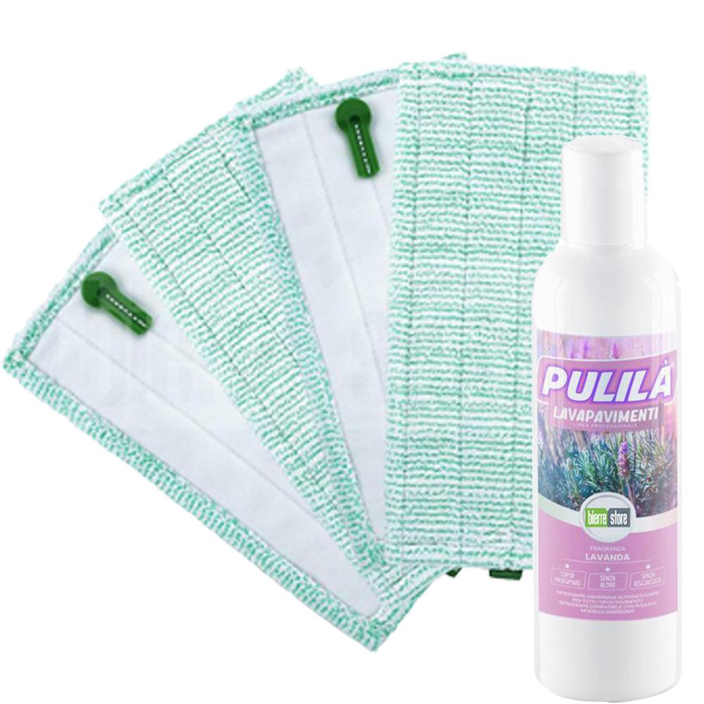 bierre store set 4 panni pulilava sp600 sp600 vk7s compatibile + detergente pulilà lavanda - foto 1